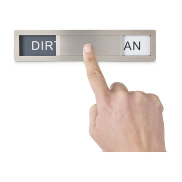 HIC Kitchen Dishwasher Clean Dirty Indicator Magnet, 18/8 Stainless Steel
