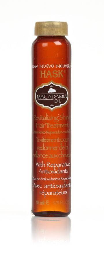 Hask Macadamia Oil Moisturizing Shine Oil Vial, 8 Oz