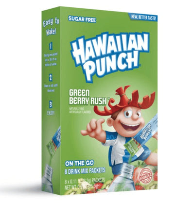 Hawaiian Punch Powder Drink Mix, Green Berry Rush