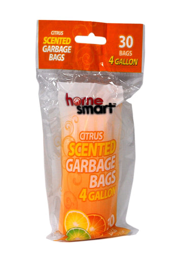 Home Smart Citrus Scented 4 Gallon Garbage Bags