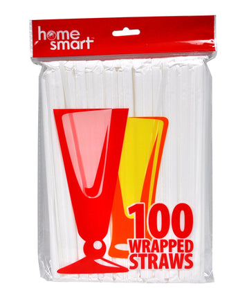 Smarthome Home Smart Wrapped Plastic Straws