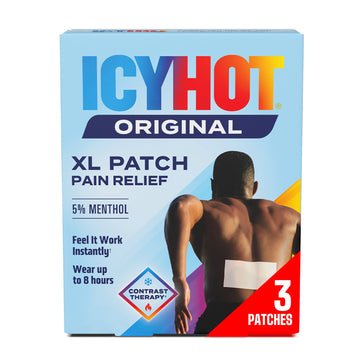 Icy Hot Medicated XL Backpatch (3 Ct), No Mess Pain Relief