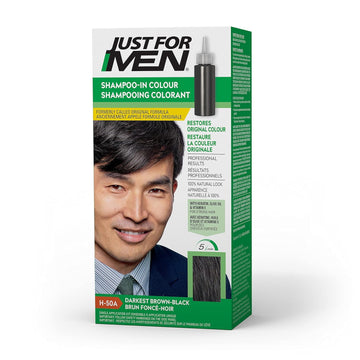 Men's Hair Color, Darkest Brown-Black