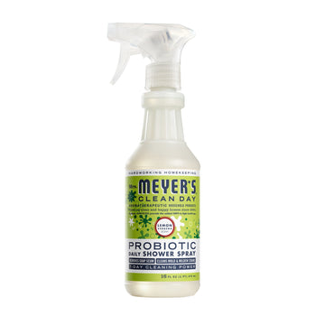 Mrs. Meyers Probiotic Daily Shower Spray Cleaner, Made with Essential Oils and other thoughtfully chosen ingredients, Lemon Verbena Scent 16 oz.