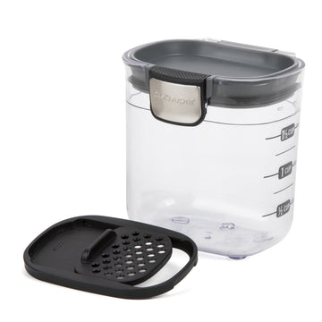 Progressive Mini ProKeeper+ Food Storage Container, 1.5 Cups, Grey