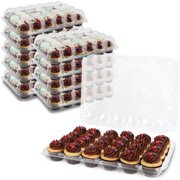 Spec101 17.75" x 12.25" x 3.9" Cake Carriers (10 Pack)