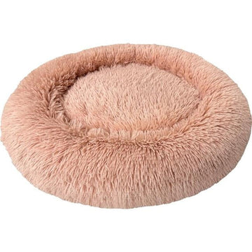 Spot 31152 Round Faux Fur Bed - Dusty Rose - 22 in.