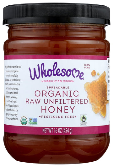 Wholesome! Raw Honey, Organic, 16 Oz