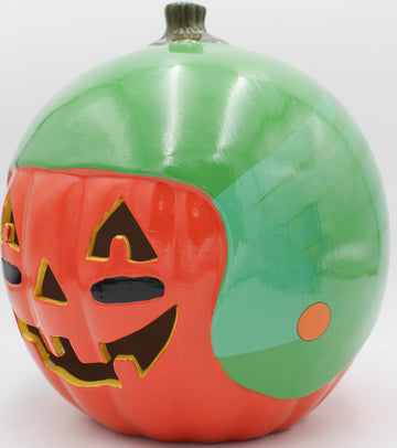 NCAA OREGON DUCKS CERAMIC PUMPKIN HELMET 10"