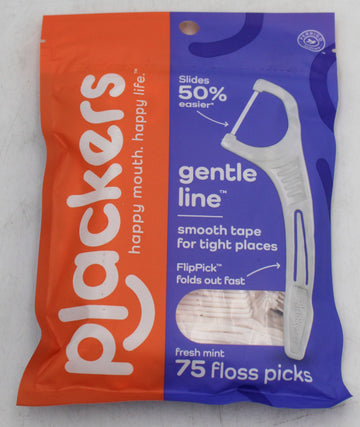 PLACKER'S GENTLE LINE FLOSS PICKS 75CT NI*