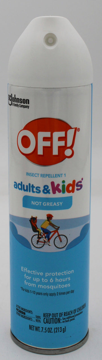 SP OFF ADULT & KIDS INSECT REPELLENT 7.5oz NOT GREASY