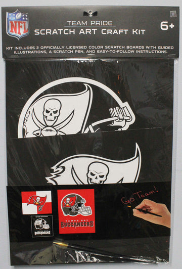 NFL TAMPA BAY BUCCANEERS SCRATCH ART CRAFT KIT