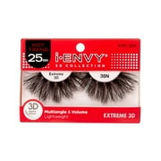 Kiss I Envy Extreme 3D Lashes #36N Multi-Angle & Volume 25Mm