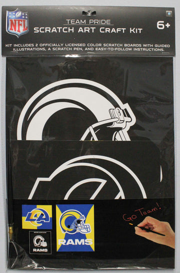 NFL LOS ANGELES RAMS SCRATCH ART CRAFT KIT