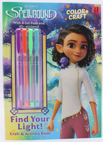 SPELLBOUND FIND YOUR LIGHT ACTIVITY BOOK w/4 GEL Pens & Stickers 48pg