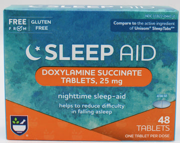 RITE AID NIGHTTIME SLEEP AID TABLETS 48ct. EXP 7/31/2027 - COMPARES TO Unisom