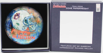 NCAA AUBURN TIGERS GLASS DOME PAPERWEIGHT 4"