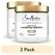 (2 pack) Shea Moisture Nourishing Hydration Extra Virgin Coconut Oil Hair and Skin Lotion, 15 oz