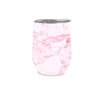 Wild Eye Designs Iceware Double Wall Vacuum Insulated Stainless Steel Wine Tumbler 14 fl oz Pink Marble
