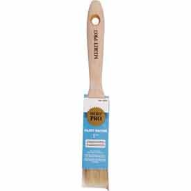 MERIT PRO 00031 White China Bristle Polyester Beavertail Brush, 1"