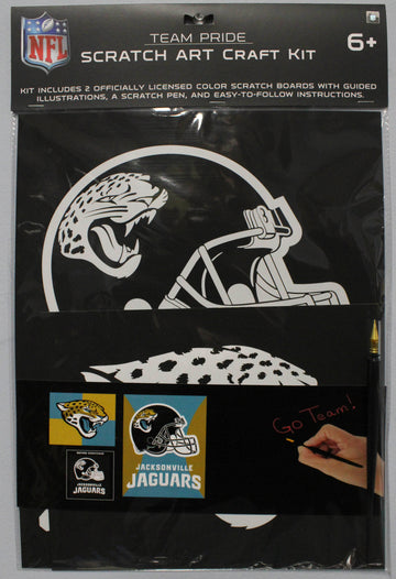 NFL JACKSONVILLE JAGUARS SCRATCH ART CRAFT KIT