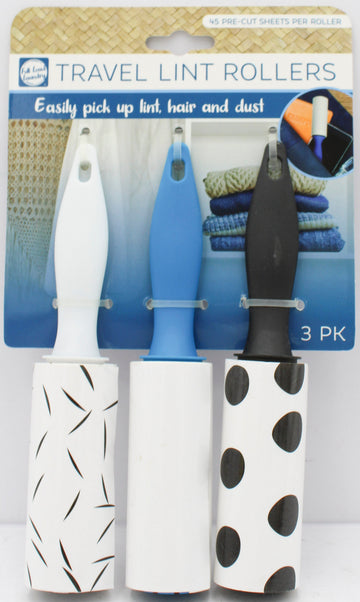 3PK TRAVEL LINT ROLLERS NI