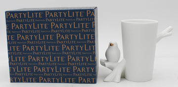 PARTYLITE BIRDWATCH VOTIVE HOLDER 6"W x 5"H