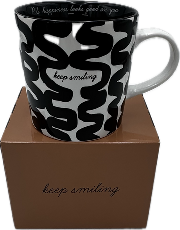 KEEP SMILING MUG 18OZ