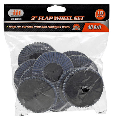 3" Flap Wheel Set - 40 Grit