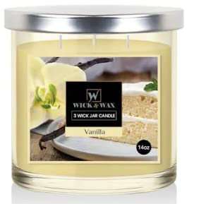 3 Wick Candle Vanilla