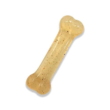Nylabone Original Bone Flexi Chew Toy for Dogs, Flexible Dog Toys for Moderate Chewers, Chicken Flavor, Small, 1 Count