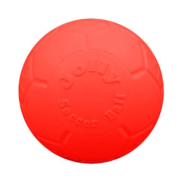 Jolly Pets Large Soccer Ball Floating-Bouncing Dog Toy, 8 inch Diameter, Orange