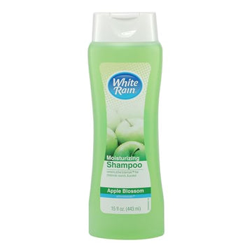 White Rain Moisturizing Shampoo - Apple Blossom Scent, 15 fl oz, Hydrating Shampoo for Men & Women, Paraben-Free & Cruelty-Free with White Lily, Green Tea, Rice Protein & Apple Fruit Extract