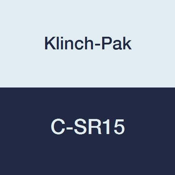 Klinch-Pak C-SR15 Complete D-Hog Ring Galvanized Staple with 3/4" Leg Length, 15 Gauge