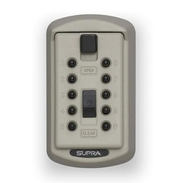 Kidde AccessPoint 001414 KeySafe Original Slimline Push Button Combination Permanent Key Lock Box, 2-Key, Clay Beige