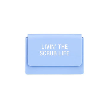 About Face Designs Nurse Appreciation Silicone Credit Card & ID Card Case, Scrub Life