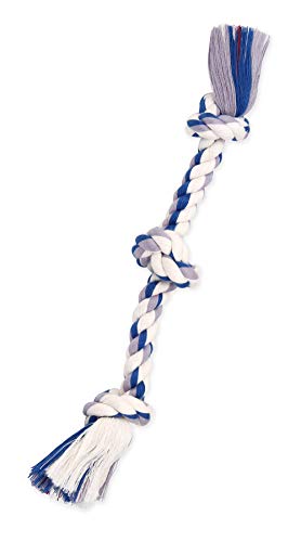 Mammoth Flossy Chews Color Rope Tug – Premium Cotton-Poly Tug Toy for Dogs – Interactive Dog Rope Toy – Tug Dog Chew Toy