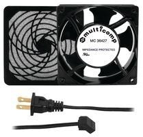 MULTICOMP, MC36427, Fan Kit, 120 mm Fan, 115 Vac, 103 cfm, Filter Assembly, Power Cord