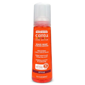 Dr Teal's Cantu Natural Hair Wave Whip Curling Mousse,8.4 oz (07570-12/3EU)