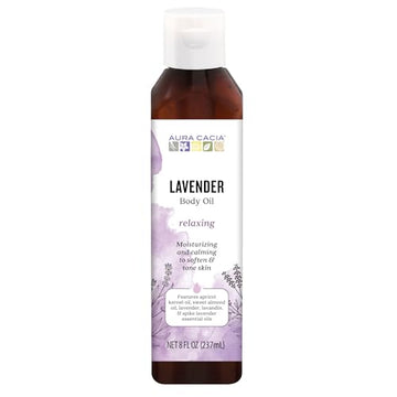 Aura Cacia Lavender Body Oil, 8 FZ