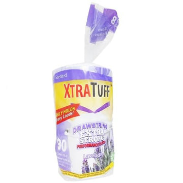 Xtratuff Trash Bag Drawstring 8G 90CT Lavender