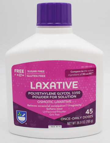 RITE AID LAXATIVE POWDER 45 DOSES 26.9oz EXP 9/30/2027 COMPARES TO MiraLax
