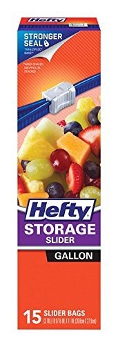 Hefty Zip Storage Bags Gal. 17 / Box