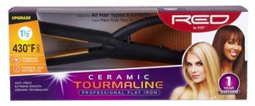 RED by KISS Titanium Styler Flat Iron (Ceramic, 1 1/2")