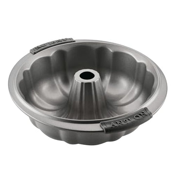 Anolon Advanced Nonstick Fluted Mold Baking Pan, 9.5 Inch, Gray, Carbon Steel