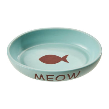 SPOT Ethical Products Portofino Dish Oval Cat Blue 6"