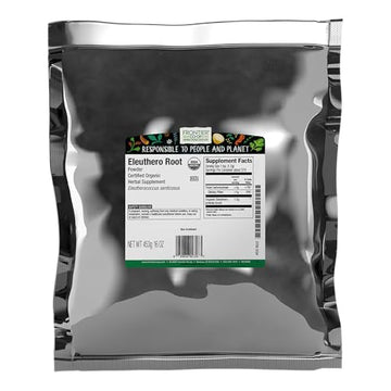 Frontier Co-op Eleuthero Root Powder, Certified Organic, Kosher | 1 lb. Bulk Bag | Eleutherococcus senticosus (Rupr. ex Maxim.) Maxim.