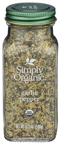 Simply Organic Bottle Garlic Pepper, 3.73 oz
