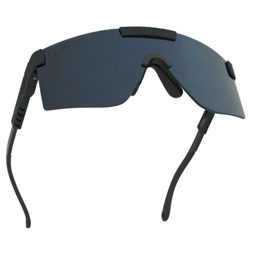 Pit Viper Sunglasses I The Original 2.0 I Regular Fit I HDPV Polarized Lens, Indestructible Frame I Turbo Adjustable for Perfect Fit I Micro Fiber Bag & Retainer Straps I Mirror Lens, Black Frame