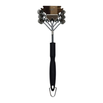 IIT 3 in 1 BBQ Grill Brush 17" Grill Brush and Scraper Safe BBQ Cleaning Brush for All Grates, Cleaning Grill Brush with 2 Scraping Tool - Gas - Charcoal - Porcelain - Ceramic - BBQ Cleaner